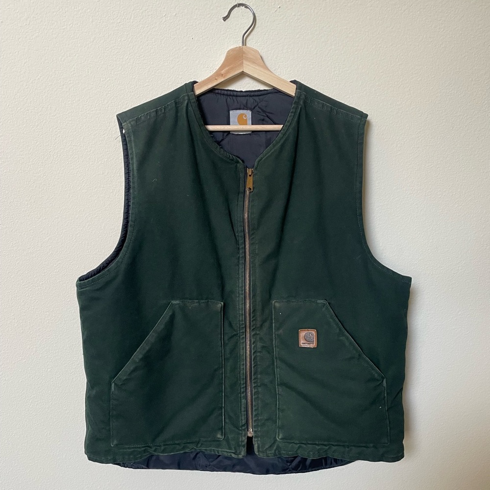 Carhartt Men’s Sandatone Duck Arctic Quilt Lined Vest